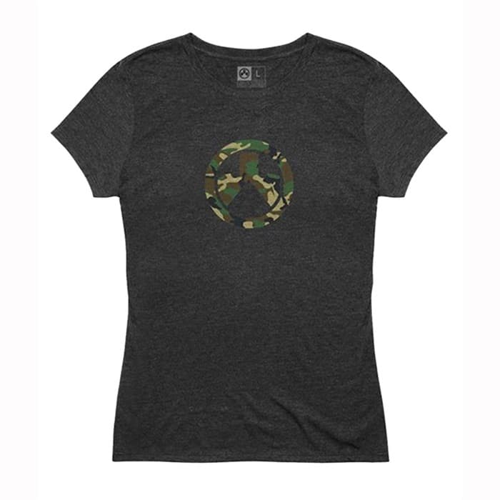 WOODLAND CAMO ICON TRI-BLEND T-SHIRT SM CHARCOAL HEATHER
