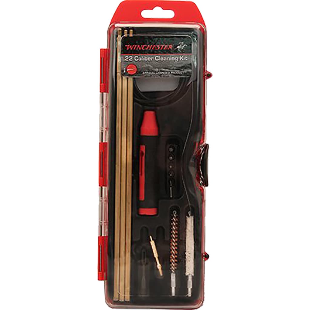 Winchester Hybrid Cleaning Kit .22 Caliber 15 Piece Red