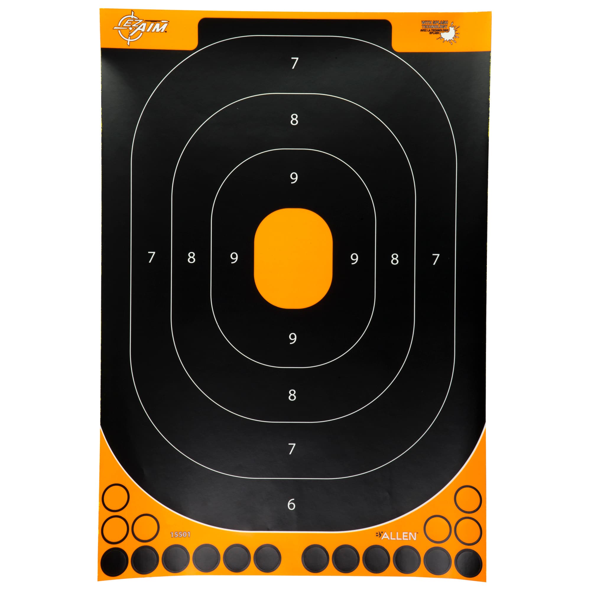 EZ-Aim 1550110 Splash Reactive  Self-Adhesive Paper Black/Orange 12"x18" Silhouette 10 Pack