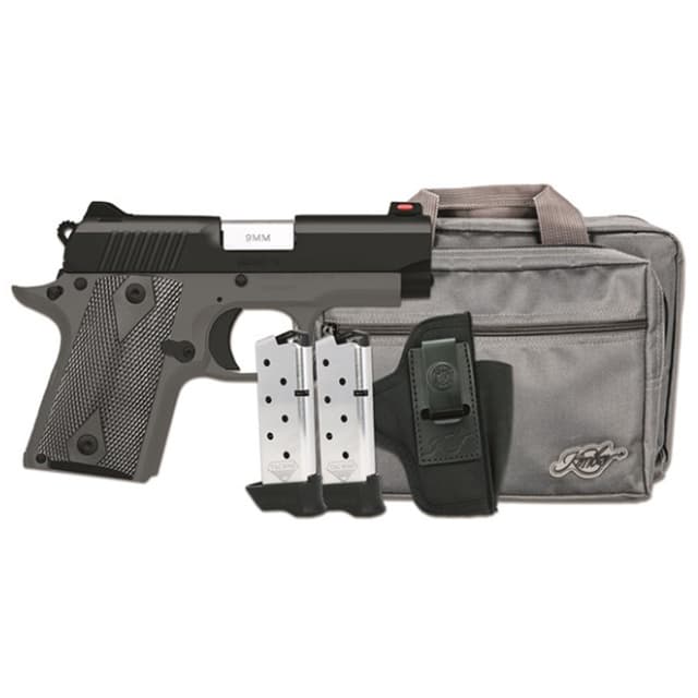 Kimber Mfg.,inc 3300252 Micro 9 RTC 9mm 7+1 3.15" Ramped Barrel Black KimPro II Flared/Lowered Ejection Port Stainless Steel Slide Shadow Ghost Grip