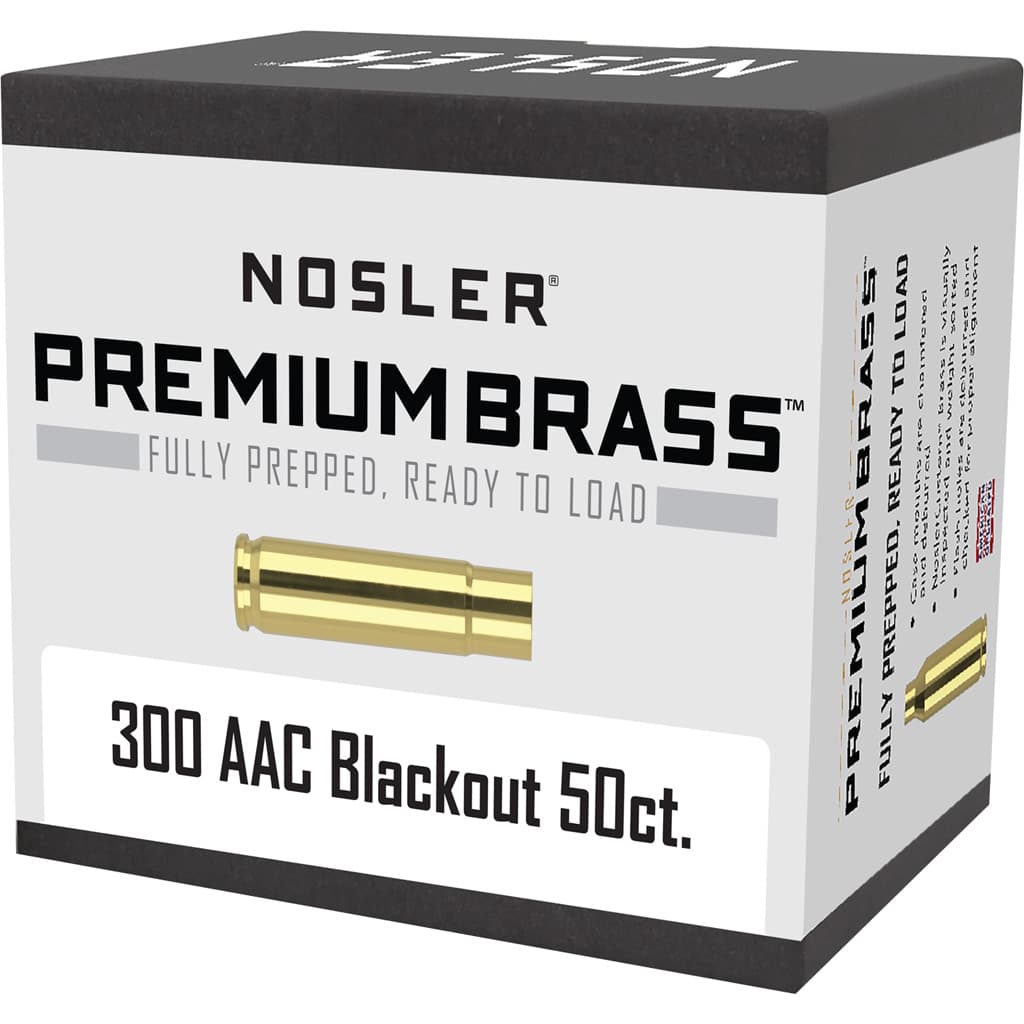 Nosler Custom Brass .300 Blackout 50 Per Box