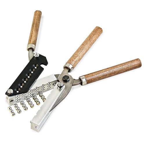 Lee Precision 90486 Mold 00 Buckshot 18 12 Gauge Steel w/Wood Handle Capacity 18 Linked Pellets