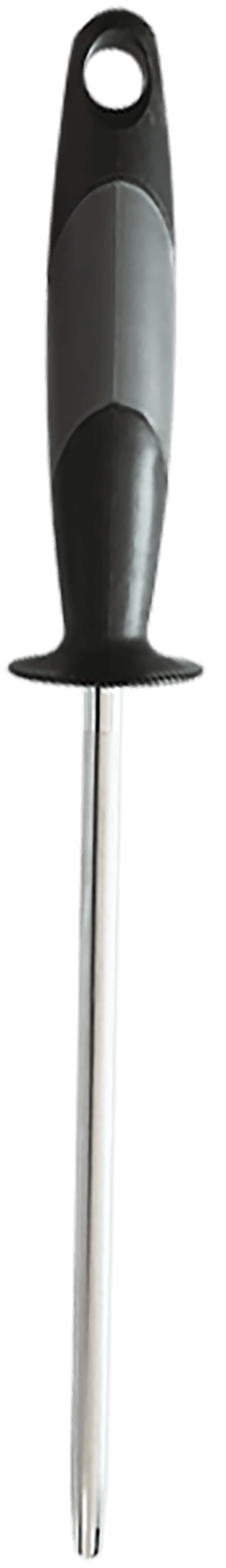 AccuSharp 034C Sharpening Steel  9" Diamond Steel Black Overmolded Rubber Handle Steel