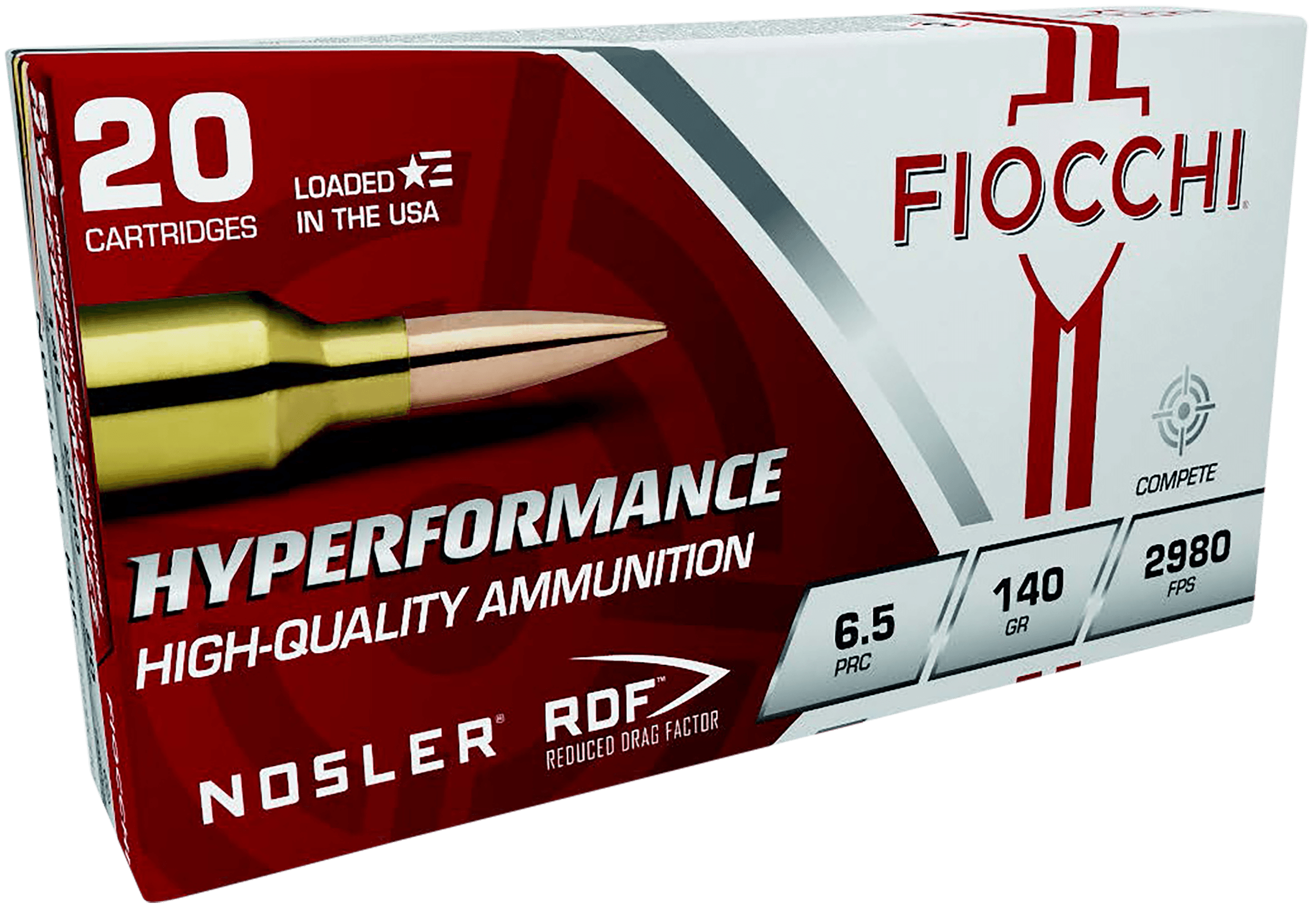 Fiocchi Hyperformance Match 6.5 Prc Nosler Reduced Drag 140 Grain 20 Rounds