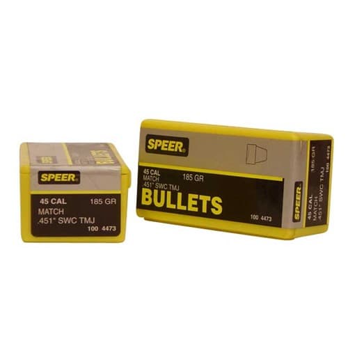 Speer TMJ Handgun Bullets .45Auto .451" 185 gr TMJ-SWC 100/ct