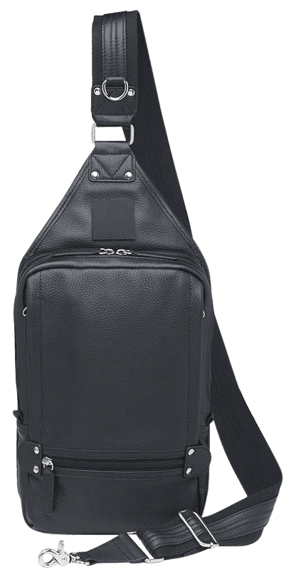Gun Tote'n Mamas/Kingport GTM108BK Sling Backpack  Black Leather Includes Standard Holster
