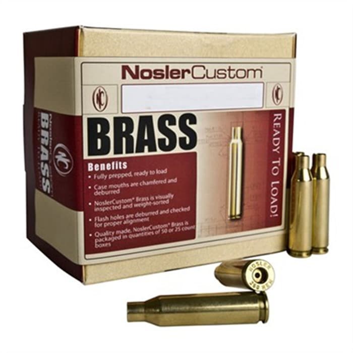 Nosler Unprimed Brass Rifle Cartridge Cases 25 Per Box 7mm STW