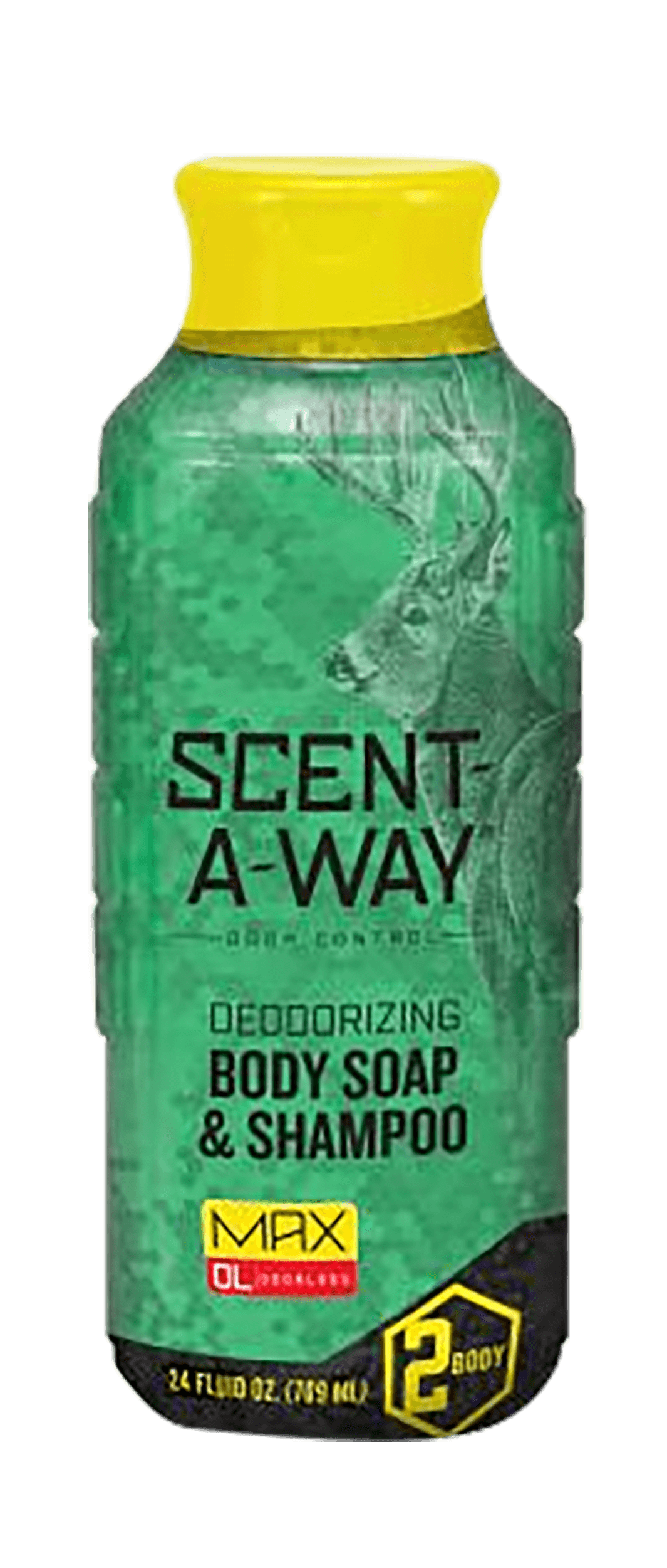Scent-A-Way 07756 Max Green Soap Odor Eliminator Odorless Scent Vegetable Proteins 24 oz Liquid