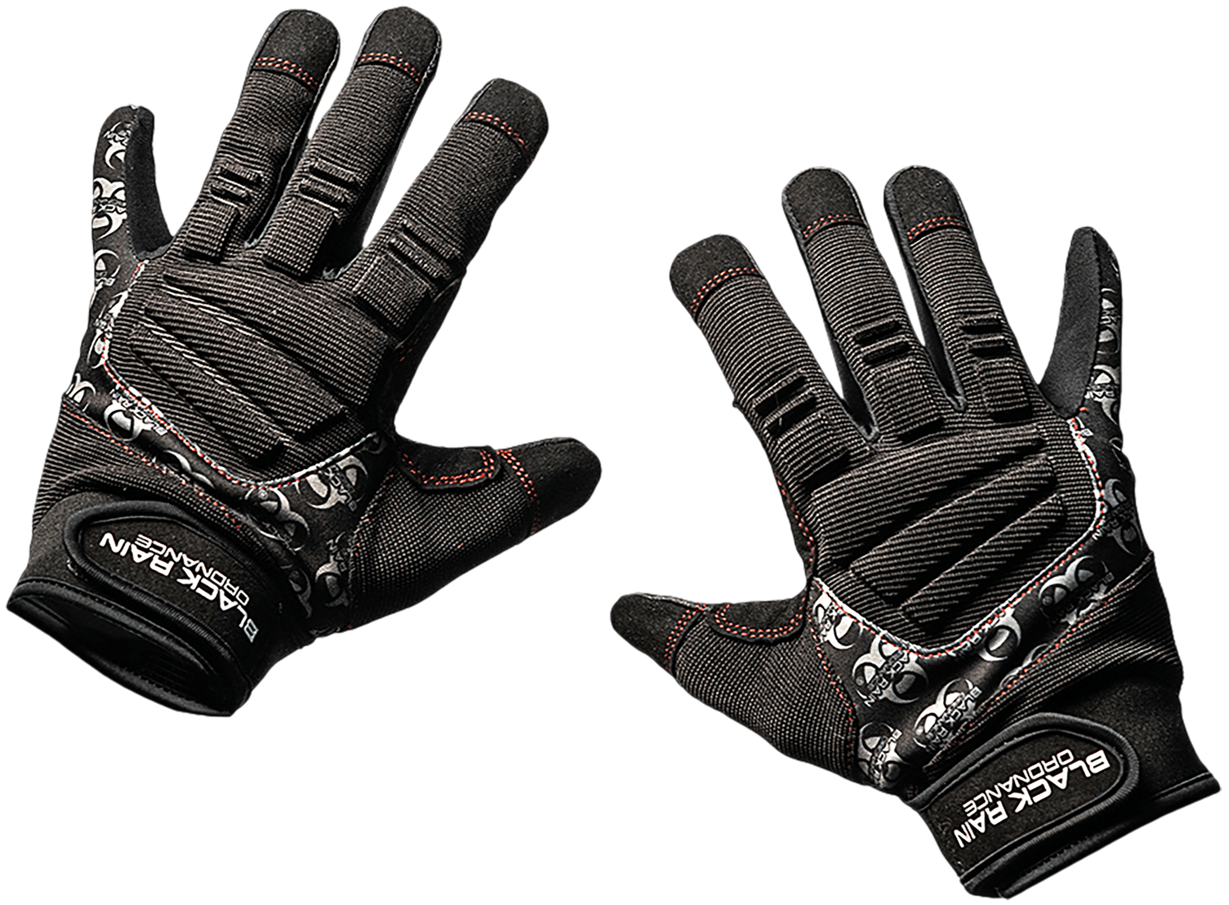 Black Rain Ordnance TACTGLOVEBLK/GRYXL Tactical Gloves  Black/Gray XL Velcro