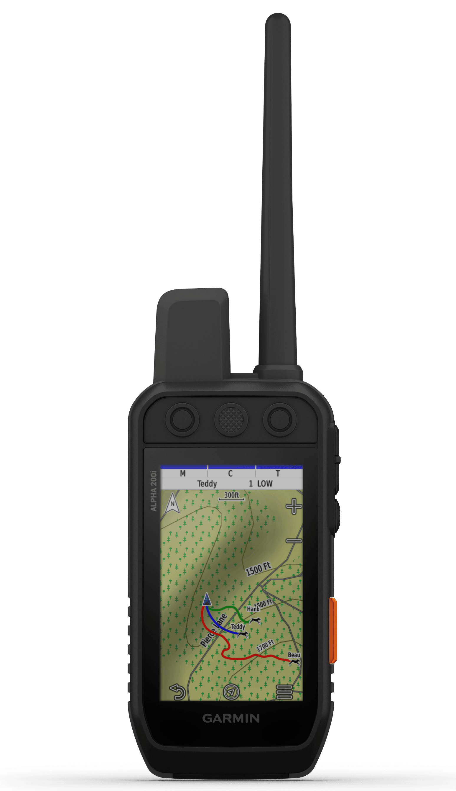 Garmin 0100223050 Alpha 200i Dog Tracker Black Rechargeable Li-ion Battery Bluetooth/ANT+