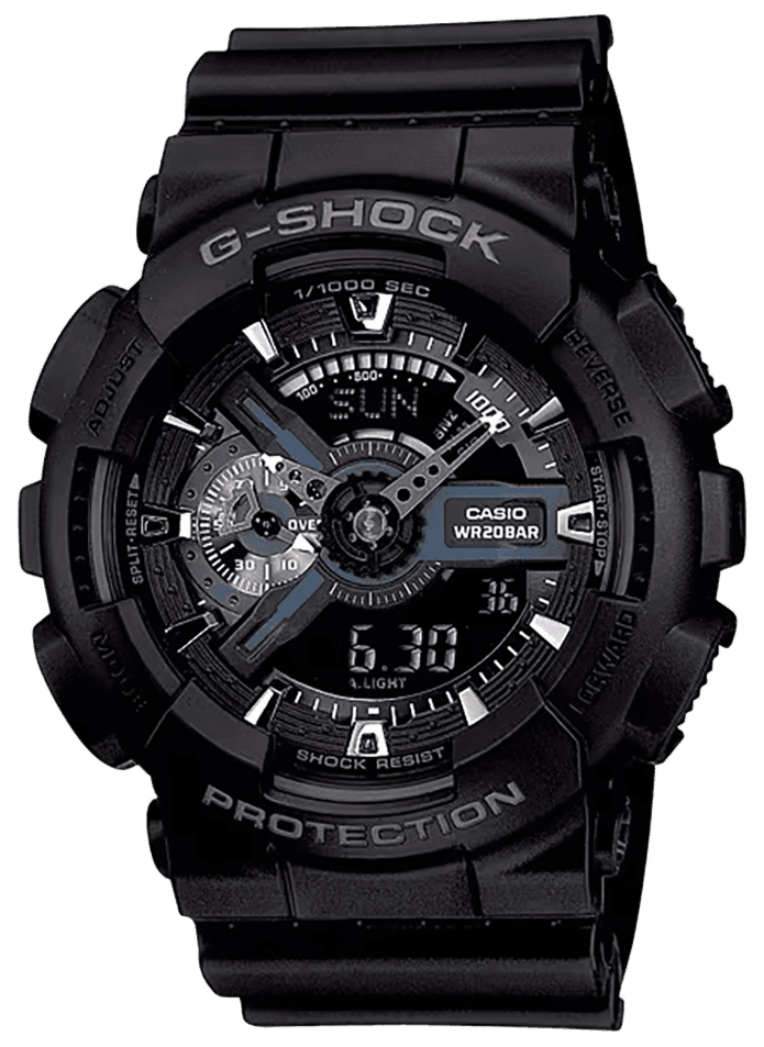 G-shock/vlc Distribution GA1101BCR G-Shock Tactical Black Stainless Steel Bezel 145-215mm
