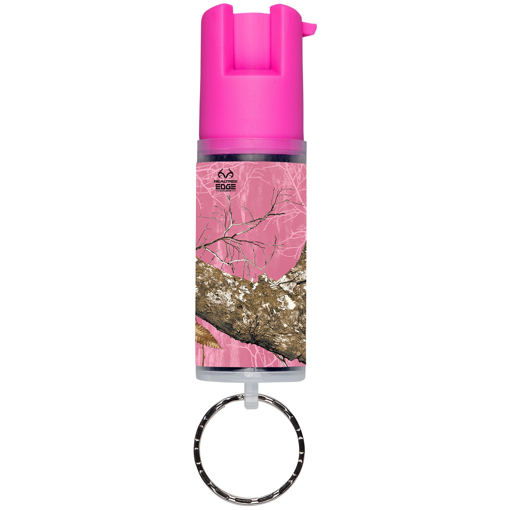 Sabre Keychain Pepper Spray Pink Realtree Edge with Key Ring