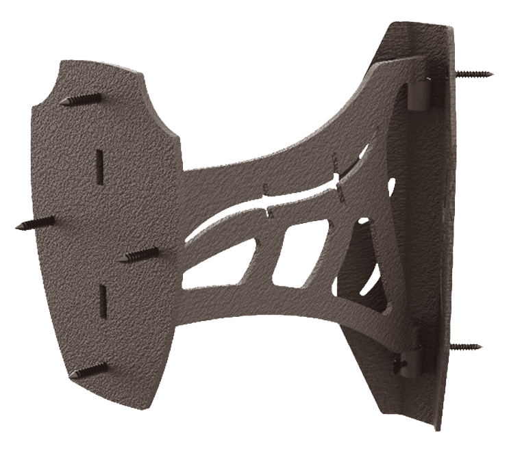 Skullhooker SKHCSMBRN Corner Shoulder Mount Mounting Kit Corner Mount Steel Brown Small/Mid-Size Game