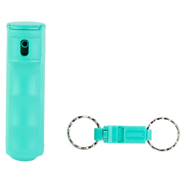 Sabre Pepper Gel Spray Mint with Whistle Keychain