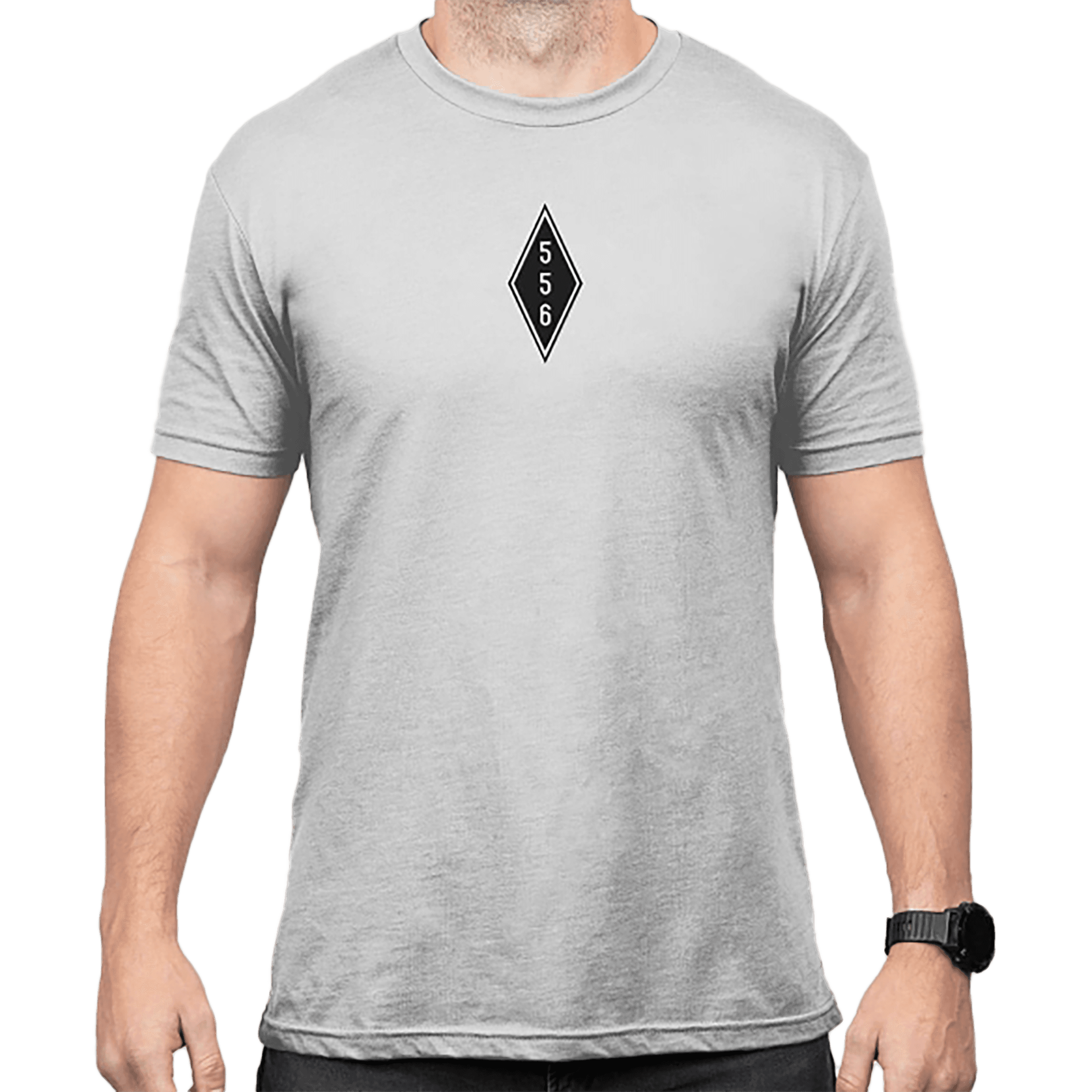 Magpul MAG1280-041-M Engineered to Feed  Stone Gray Heather Cotton/Polyester Short Sleeve Medium