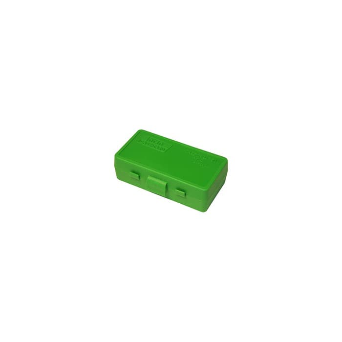 MTM Case-Gard P503210 Case-Gard P-50 Multi-Caliber Handgun Green Polypropylene 50rd
