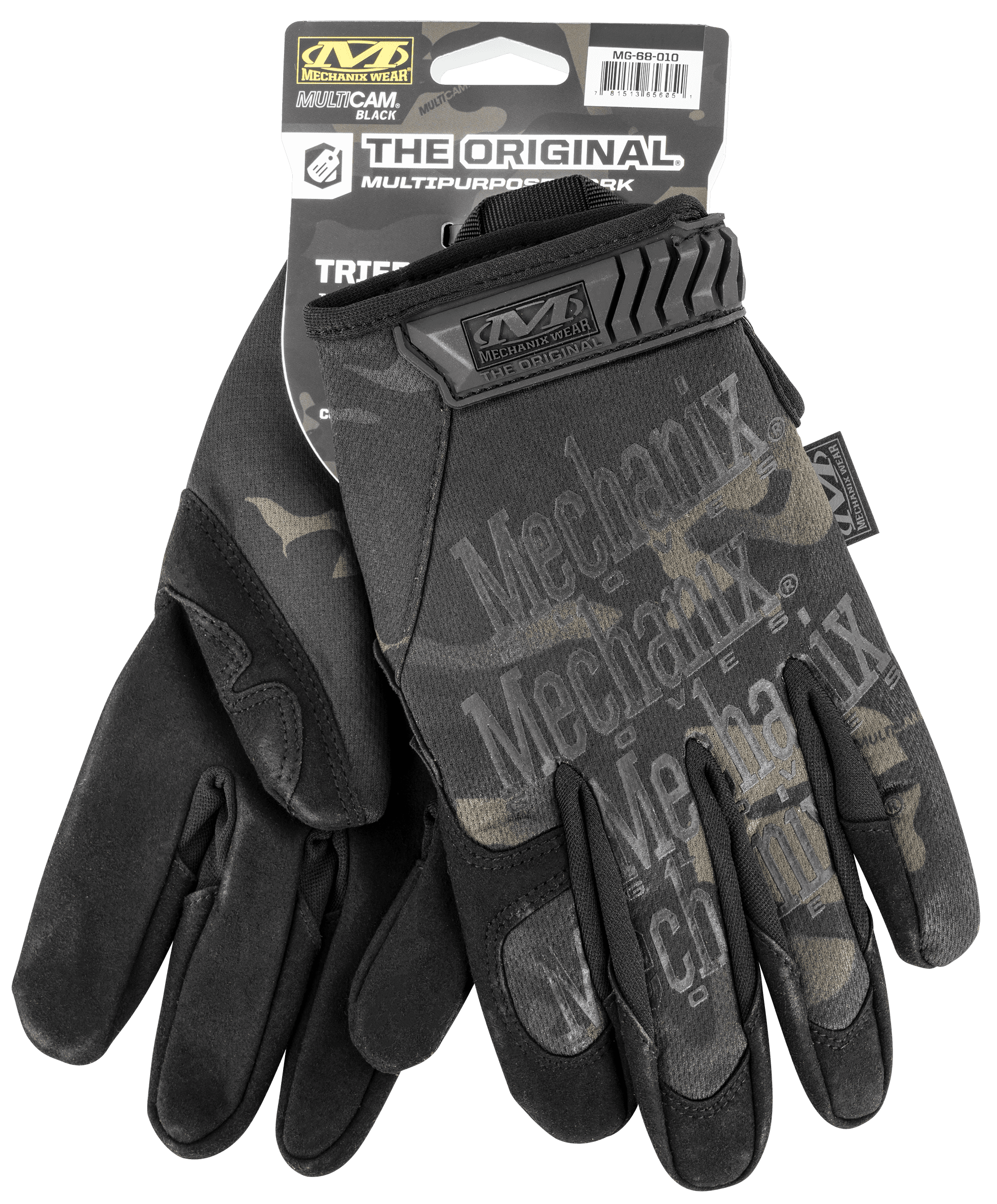 Mechanix Wear MG68012 Original  Black Multi-Cam Synthetic Leather 2XL TPR Closure