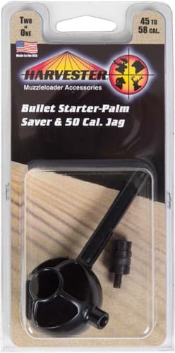 Harvester Muzzleloading Packaged Bullet Starter & Palm Saver Plus .50 Cal Jag 1/pk