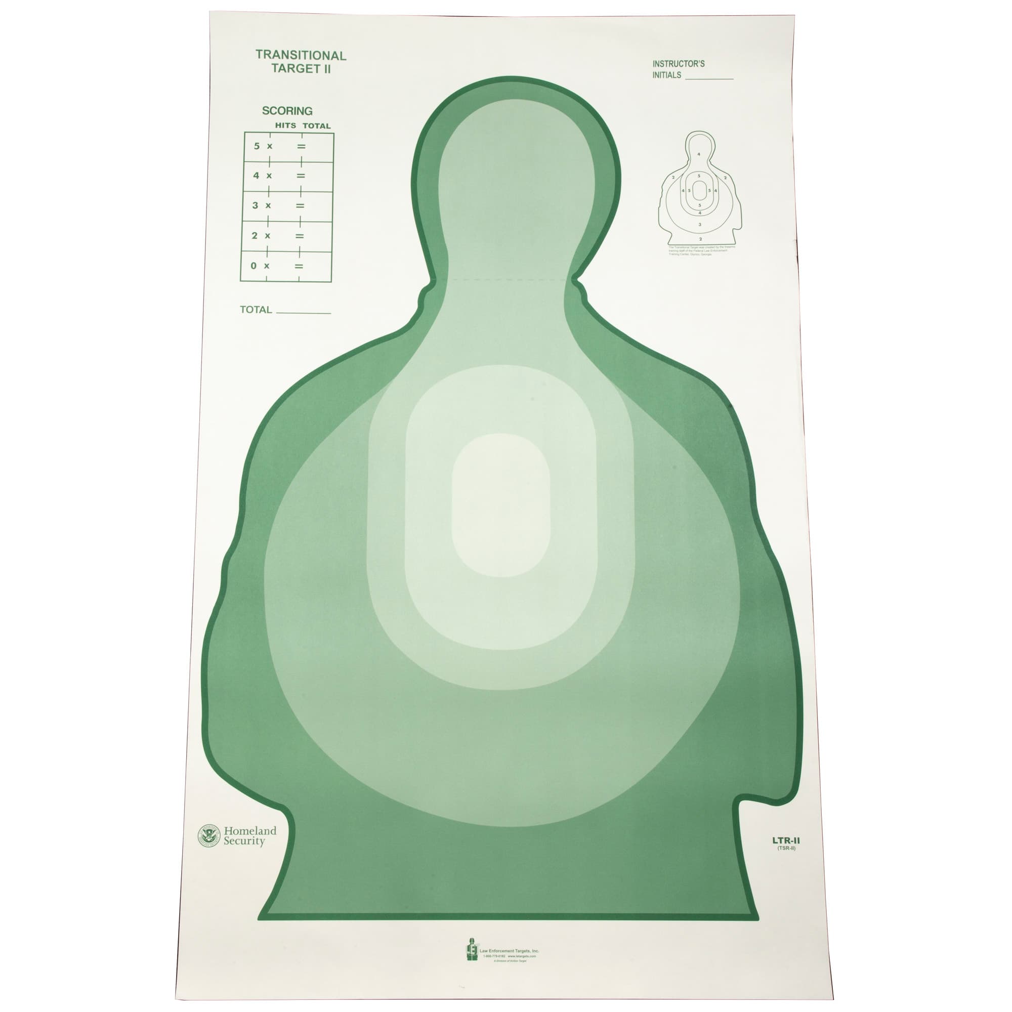 ACTION TGT TSR-II SILHO GRN 100PK