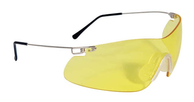 Radians CP5740CS Clay Pro Shooting Glasses Adult Amber Lens Wraparound Silver Frame