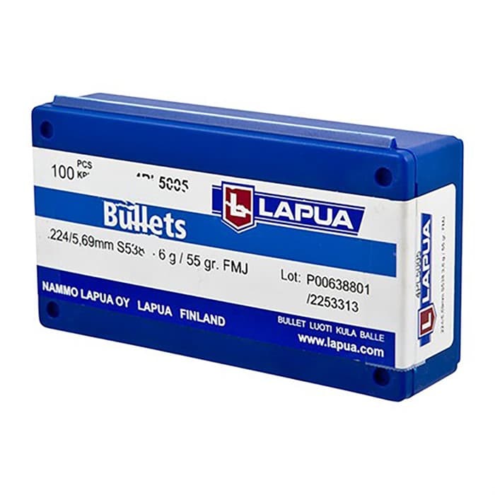 22 CALIBER (0.224'') 55GR FULL METAL JACKET 100/BOX