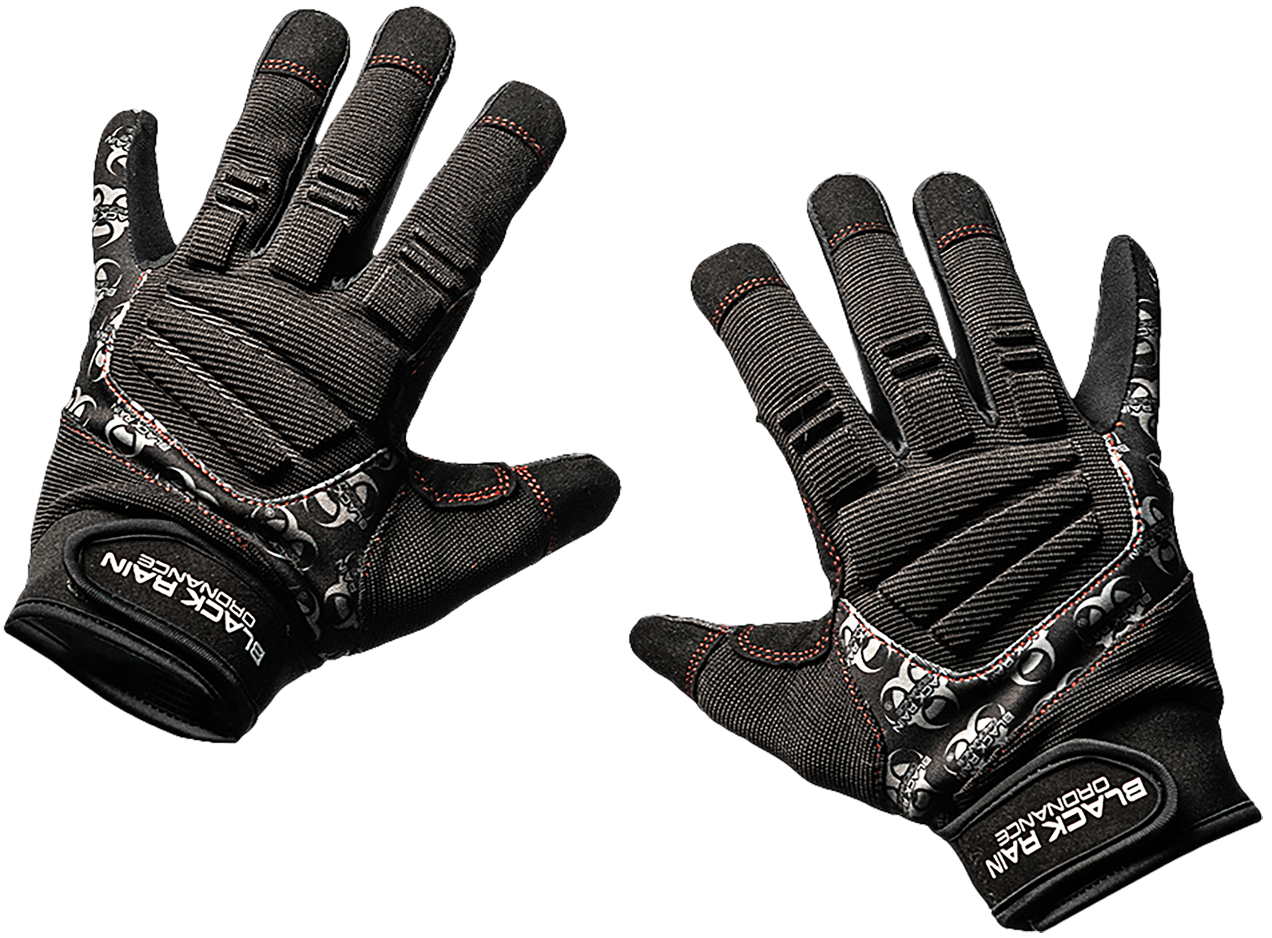 Black Rain Ordnance TACTGLOVEBLK/GRYS Tactical Gloves Black/Gray Small Velcro