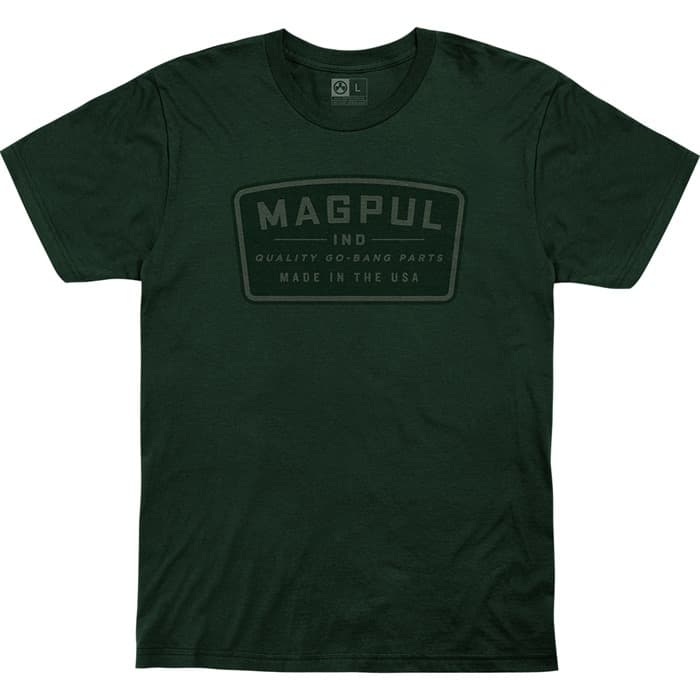 GO BANG PARTS COTTON T-SHIRT SMALL FOREST GREEN