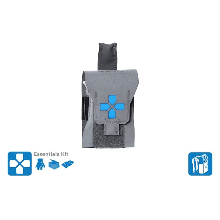 MICRO TRAUMA KIT NOW!-NANO-ESSENTIAL SUPPLIES-WOLF GRAY
