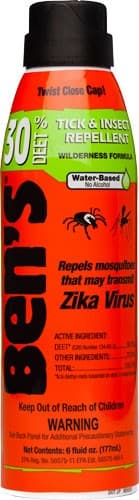 Ben's 00067178 30 Odorless Scent 6 oz Aerosol Repels Ticks & Biting Insects Effective Up to 8 hrs
