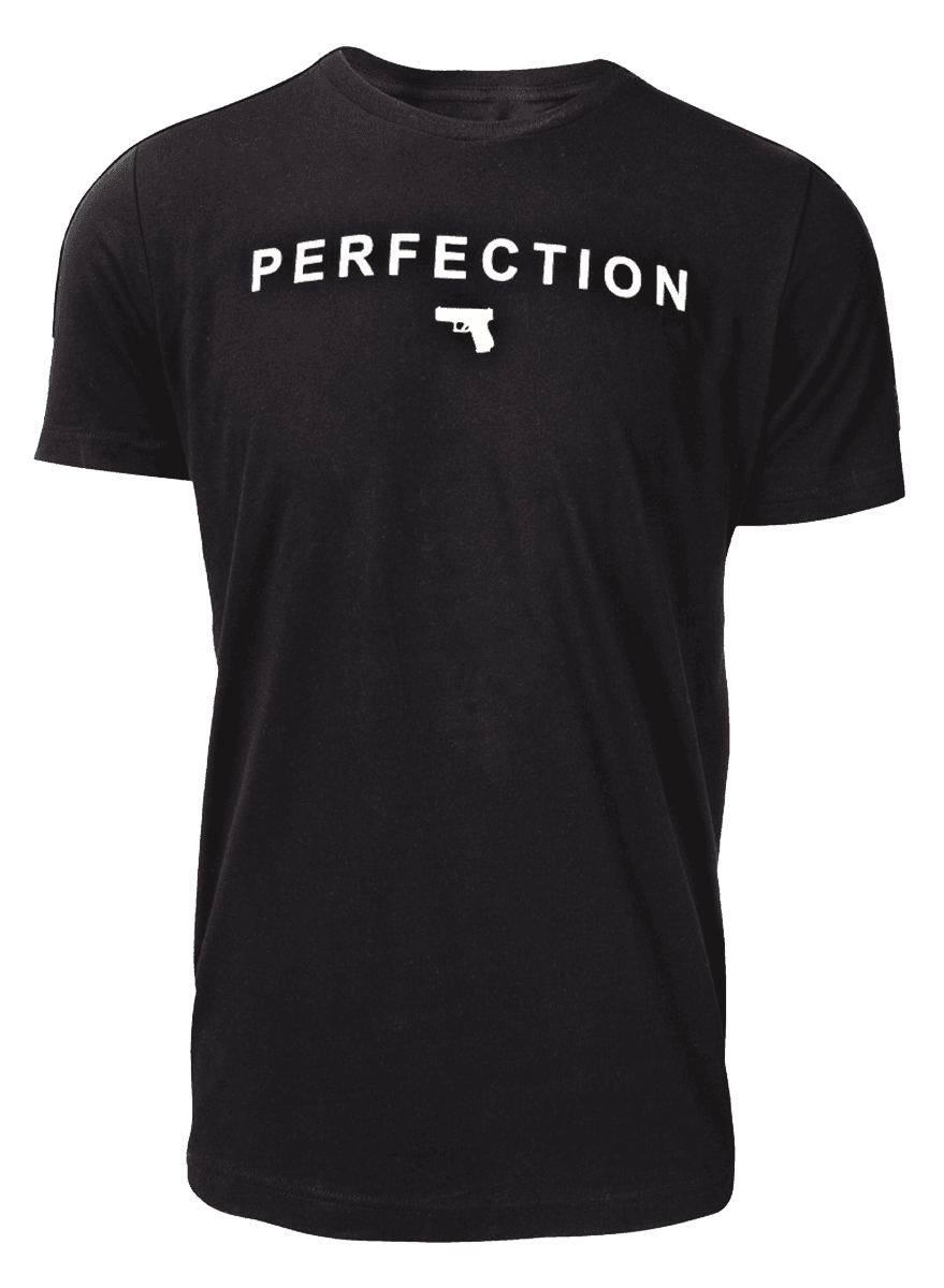 Glock AA75129 Perfection Pistol  Black Cotton Short Sleeve 3XL