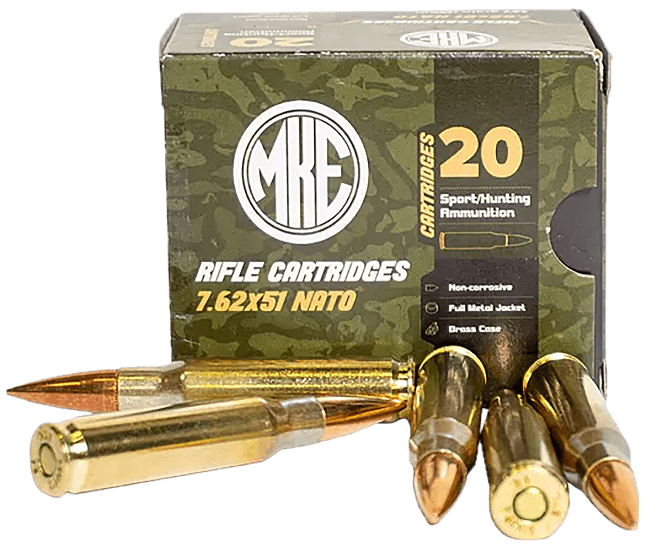 Cent Ammo Mke 7.62x51 M80 147gr Fmj 1000rd