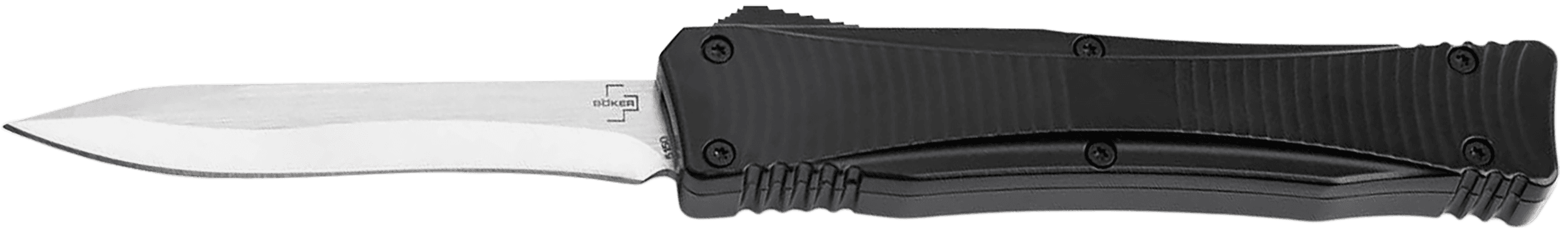 Boker 06EX245 Falcon 2.0 Pocket 3.35" Plain D2 Steel Blade Black Aluminum Handle