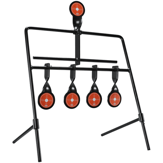 Champion Targets 40874 Gong Auto Reset Rimfire Black/Orange 6.83 lbs Standing 5 Targets