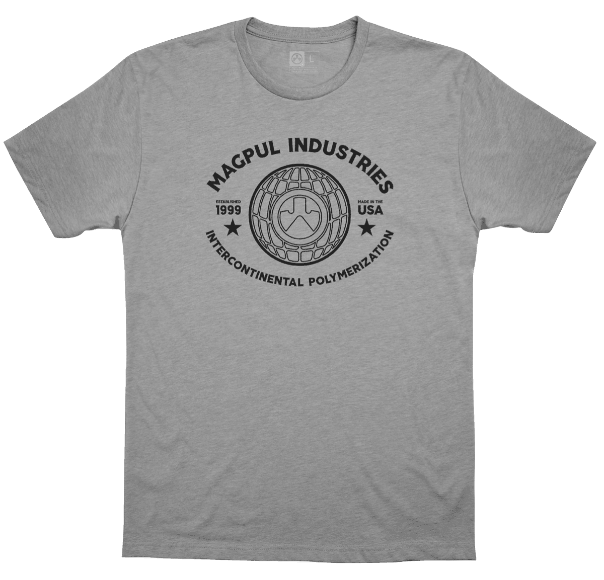 Magpul MAG1140-030-S Polymerization CVC  Athletic Gray Heather Short Sleeve Small