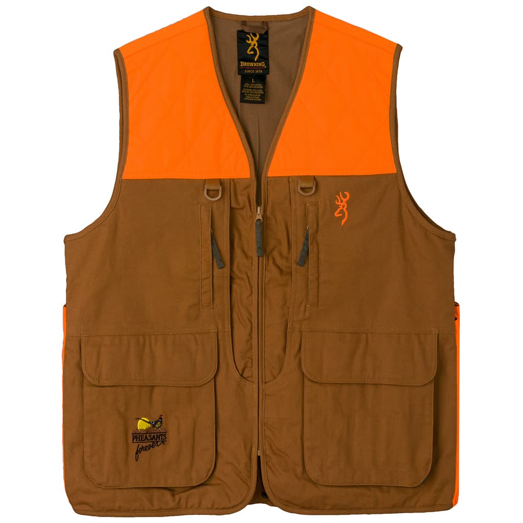 Browning Pheasant Forever Vest No embroidery 2X