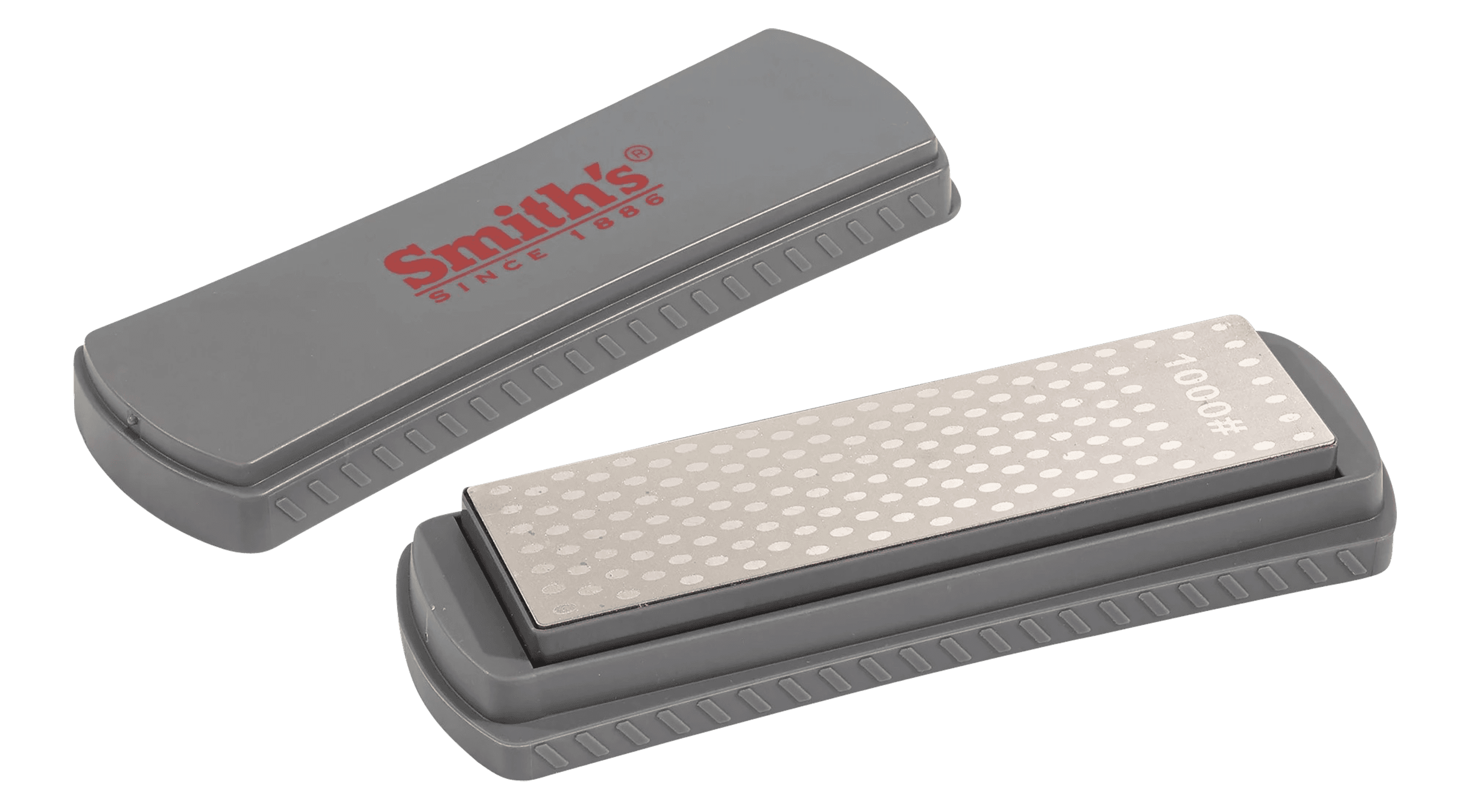 Smiths Products 51312 DualGrit Double-Sided Sharpening Stone 6" Diamond Sharpener Medium/Fine Gray