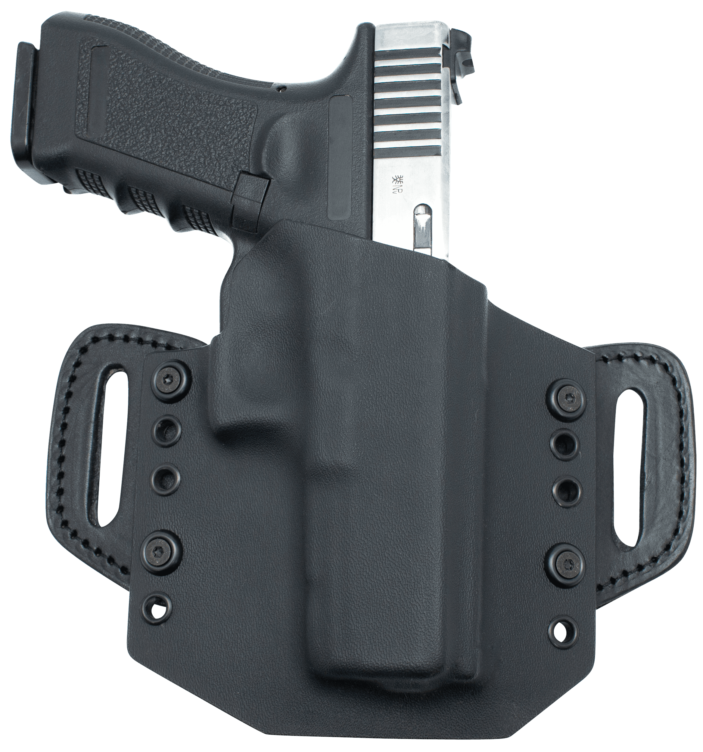 TX 1836 Kydex OATH355 OathKeeper  OWB Black Kydex Belt Slide Fits Glock 43 Right Hand