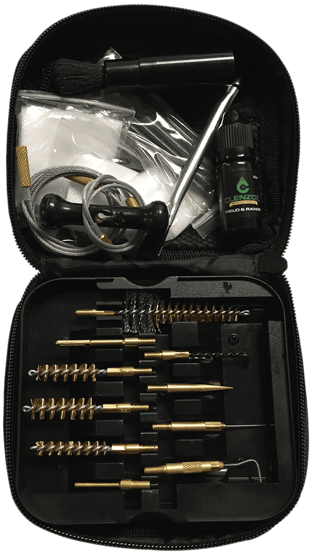 Clenzoil 2236 Field & Range Tactical Cleaning Kit Pistol/Rifle 17 Pieces Black