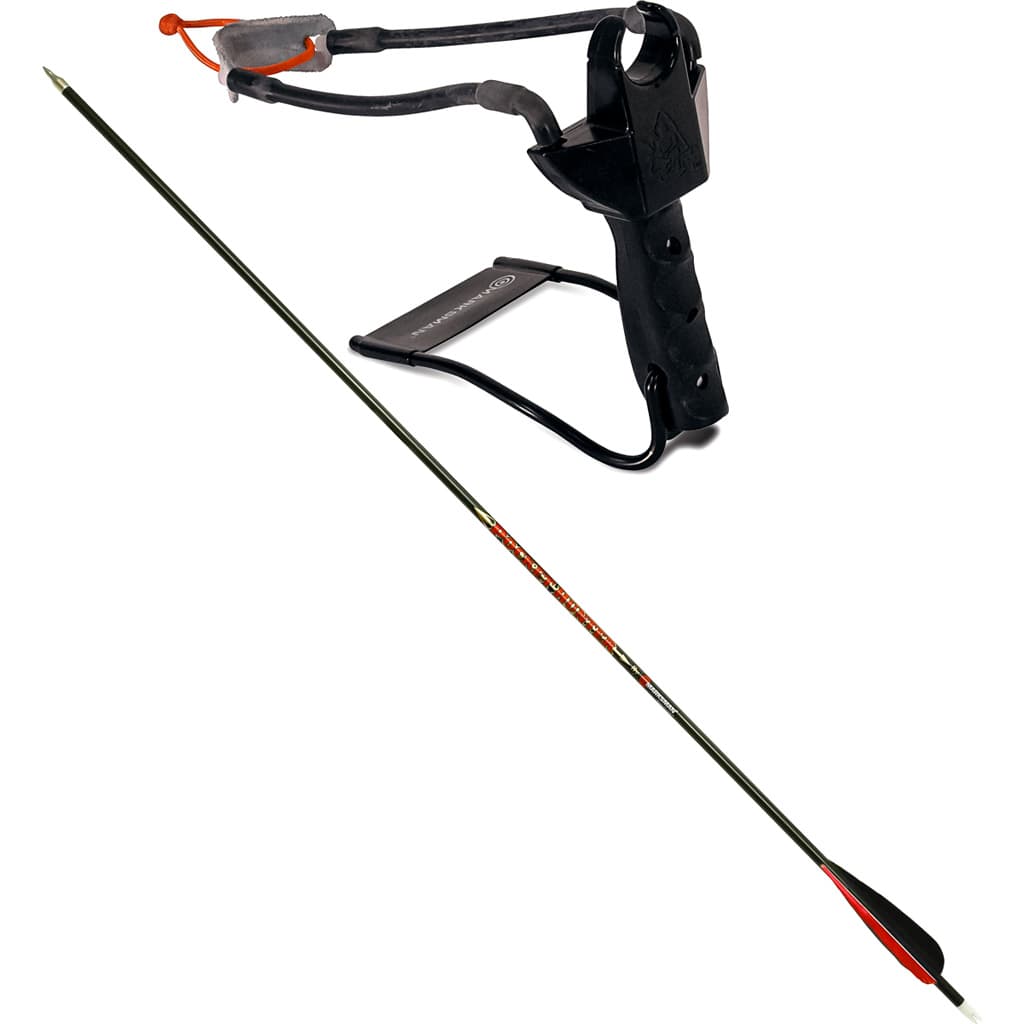 Marksman 3075 Marksman 3075 Pocket Hunter Slingshot Black Steel Frame Black Molded Handle