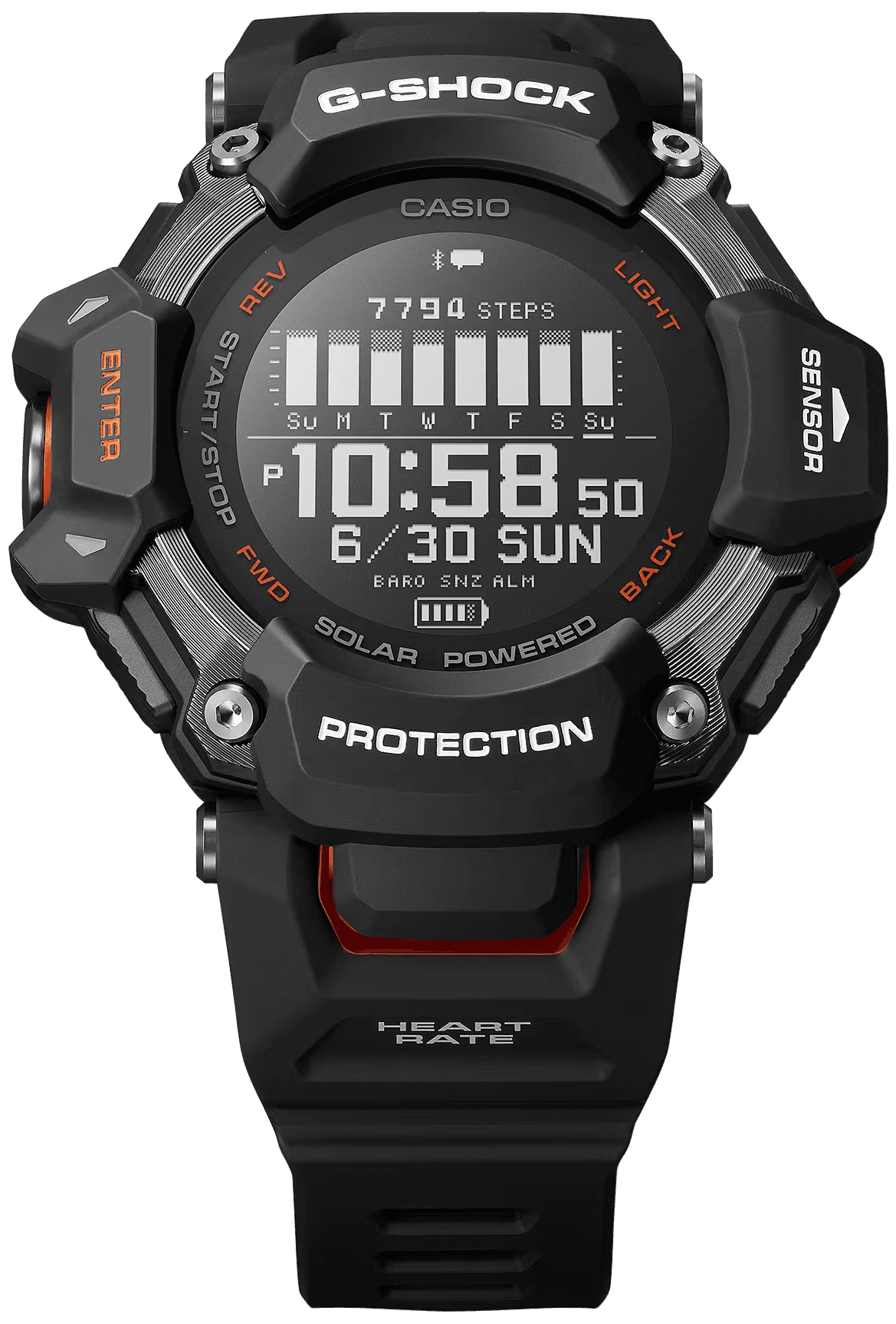 G-shock/vlc Distribution GBDH20001A G-Shock Tactical Balck Biomass Plastic 145-215mm