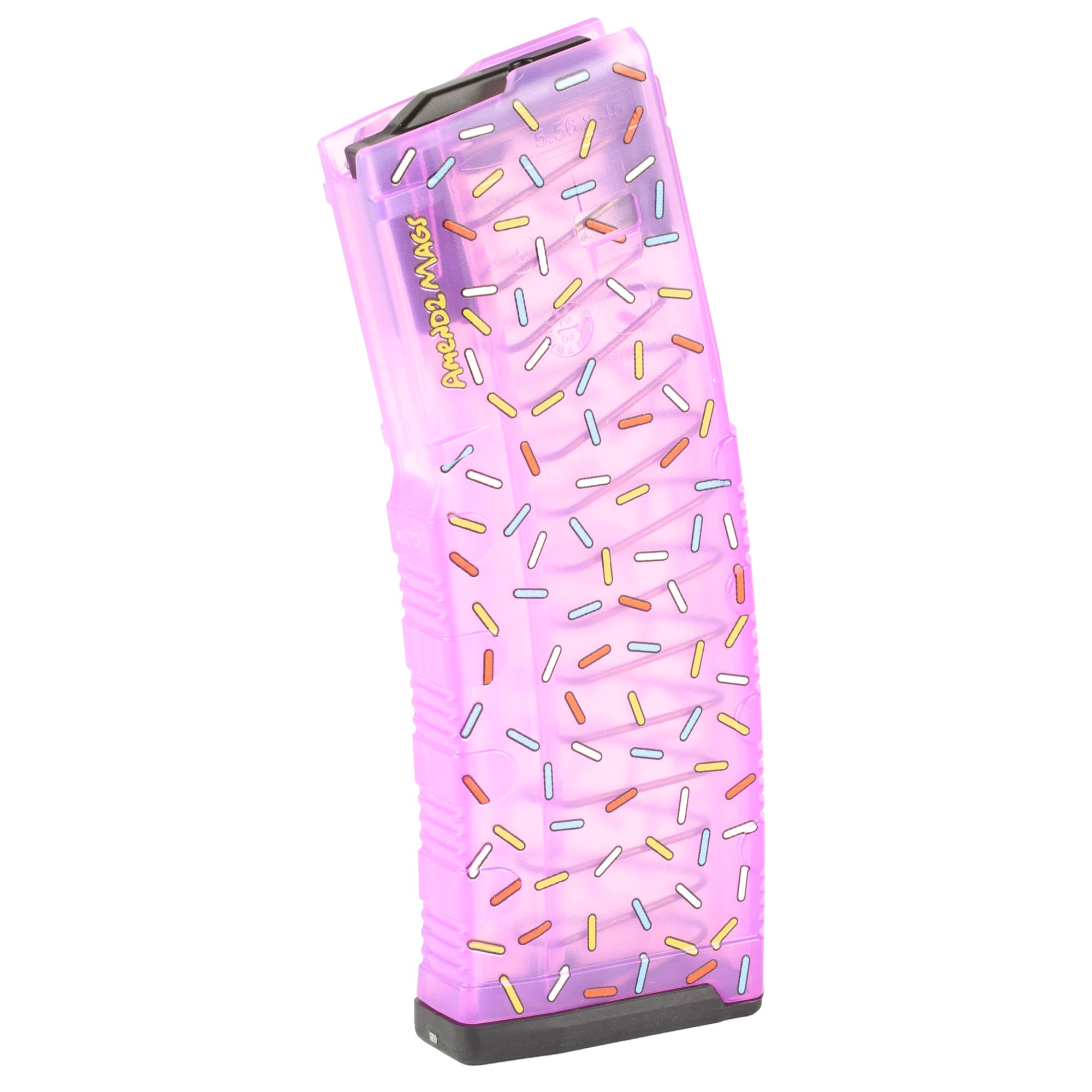 Amend2 556 NATO 30 Round Polymer Magazine Translucent Pink Sprinkle AR Rifles
