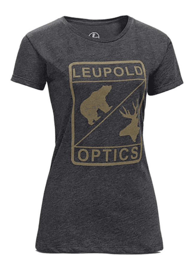 Leupold 170560 Women's L Optics Graphite Cotton/Polyester Short Sleeve Large