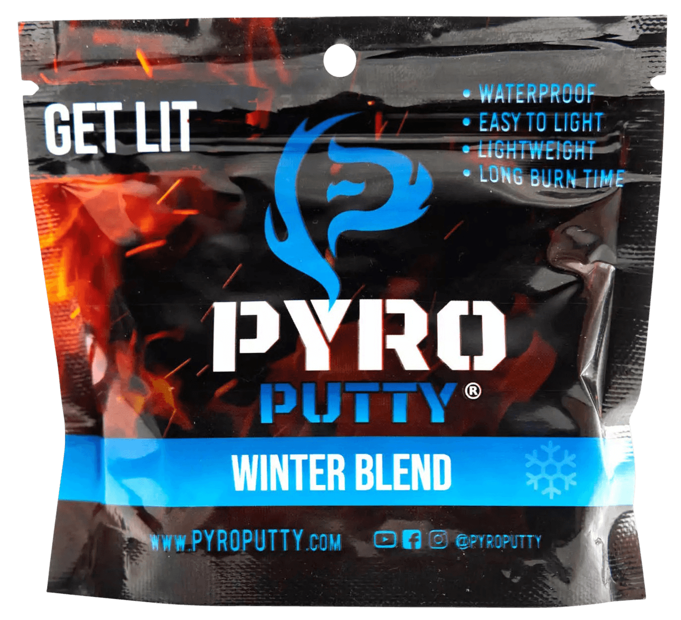 Pyro Putty PP2OZW Pyro Putty Winter Blend Blue 2 oz Putty
