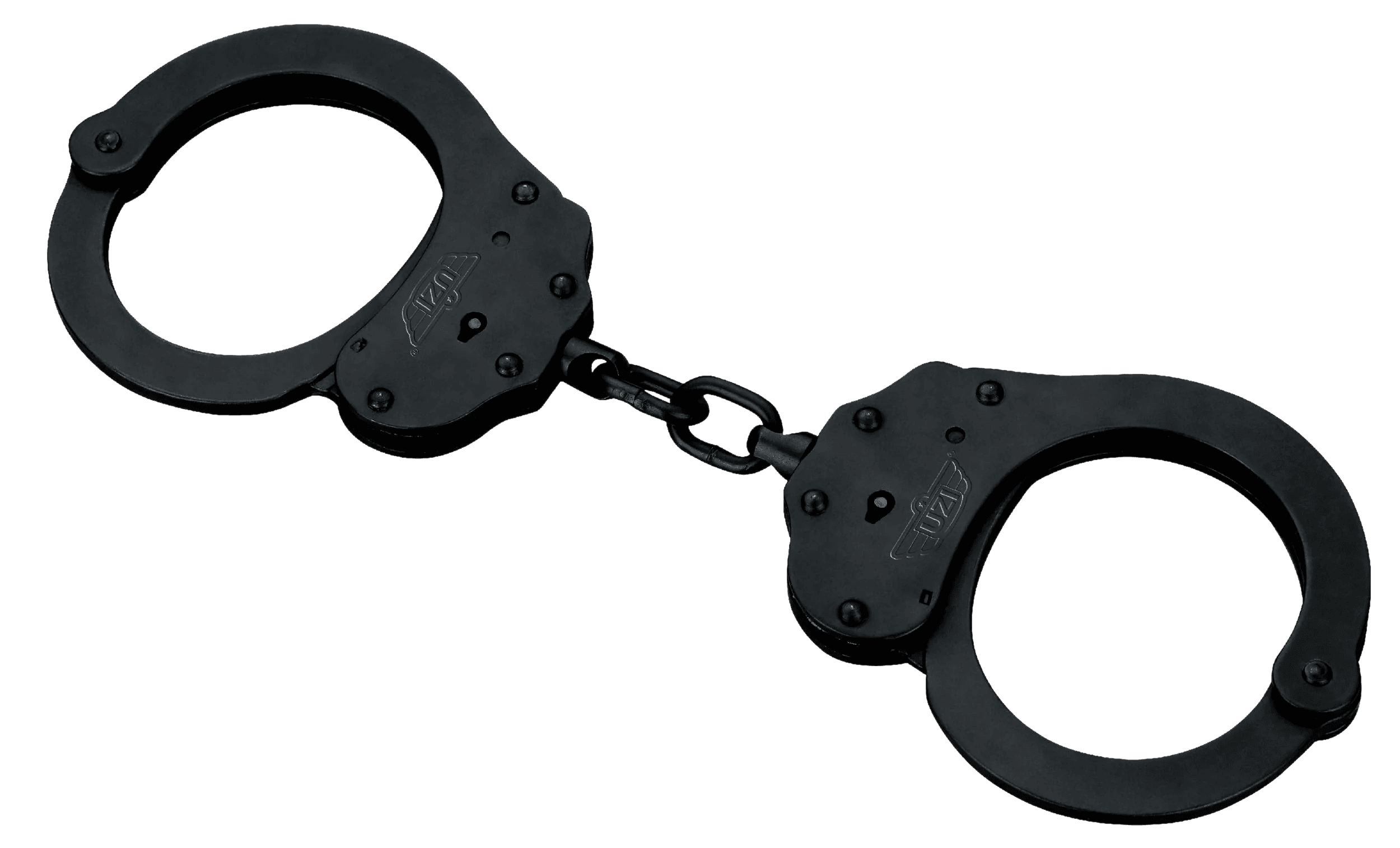 Uzi Accessories UZIHCEUBCNIJ Handcuffs NIJ Black Steel Includes 2 Keys