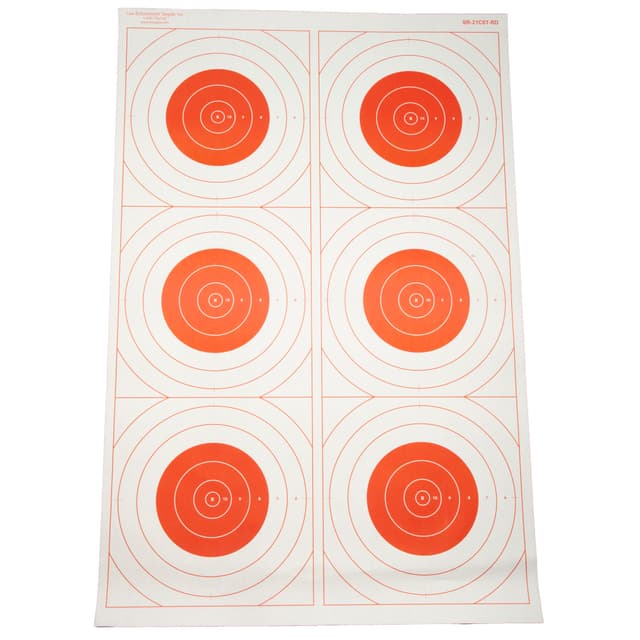 ACTION TGT BLSEYE MILI RED 100PK
