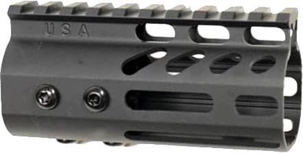 Guntec USA Ultra Light Handguard 4 in AR M Lok Aluminum