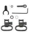 Grovtec Two Piece Barrel Band Swivel Sets .585 - .635 Diameter Black 2/ct