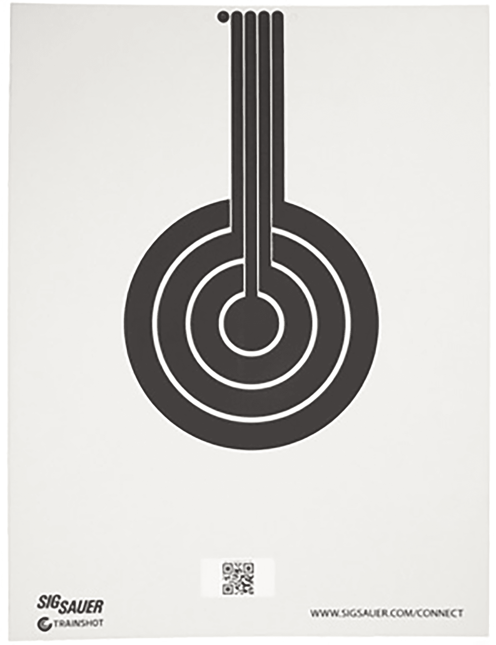 Sig Sauer SCT350 T300 Replacement Target Bullseye Hanging Black/White