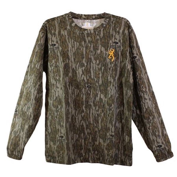 BRN TEE LS WASATCH MOBL 3XL