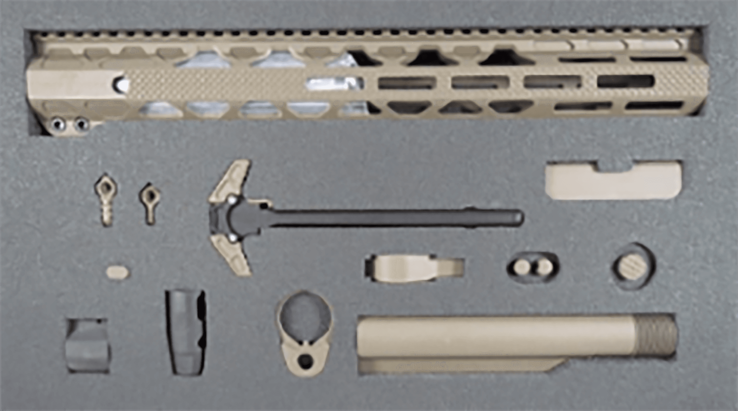 Timber Creek Outdoors Greyman Complete Build Kit Ar-15 Desert Charging Handle